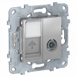 Изображение продукта Розетка TV одиночная + RJ45 Schneider Electric Unica New 